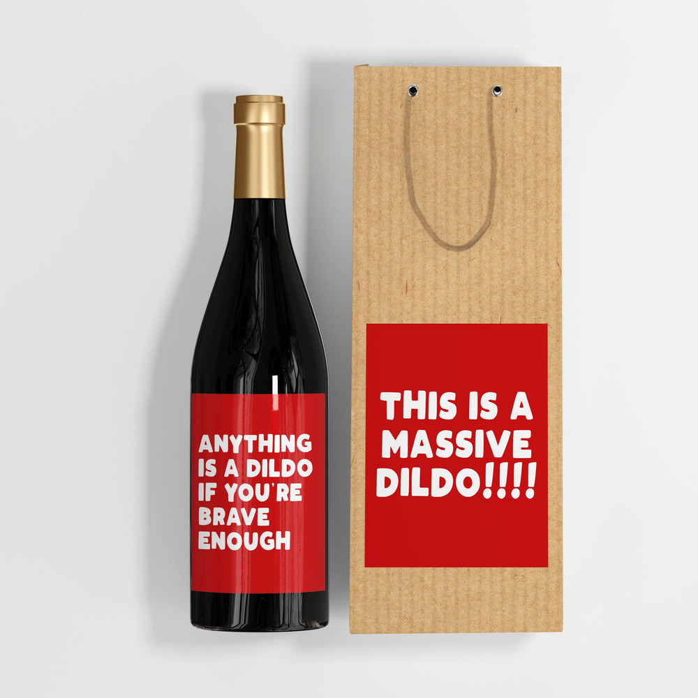 6 x Dildo Wine Label And Gift Bag Set #1 image